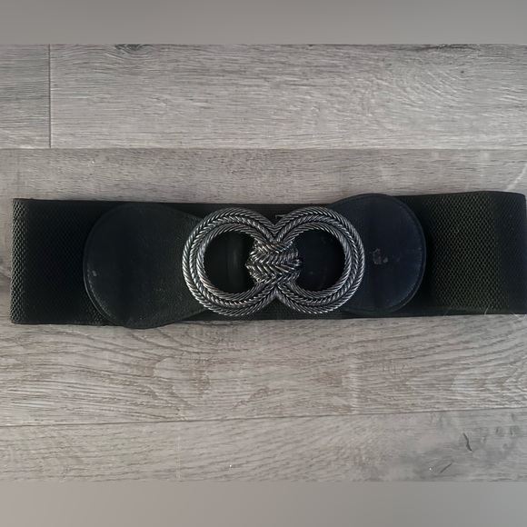 BCBGMaxAzria Accessories - BCBGMaxAzria Black Textured Belt